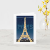 Eiffelturmanmerkungskarte Karte (Gelbe Blume)