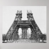Eiffelturmbau Poster (Vorne)