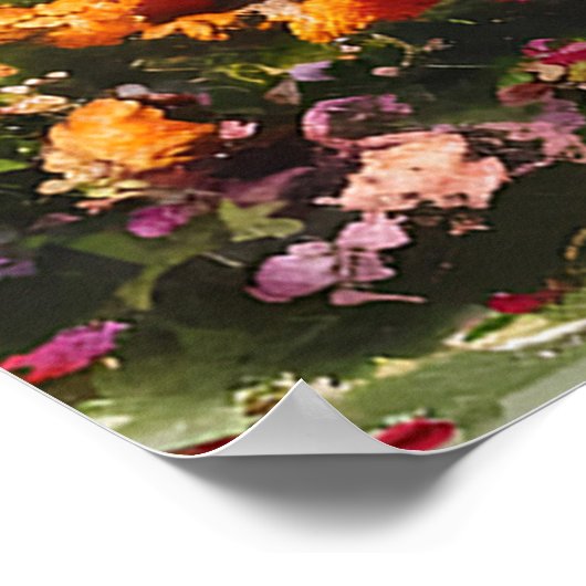 Eiffelturmblüten im Springtime Paris Poster (Ecke)