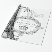 Eiffelturmcollage Geschenkpapier (Ungerollt)
