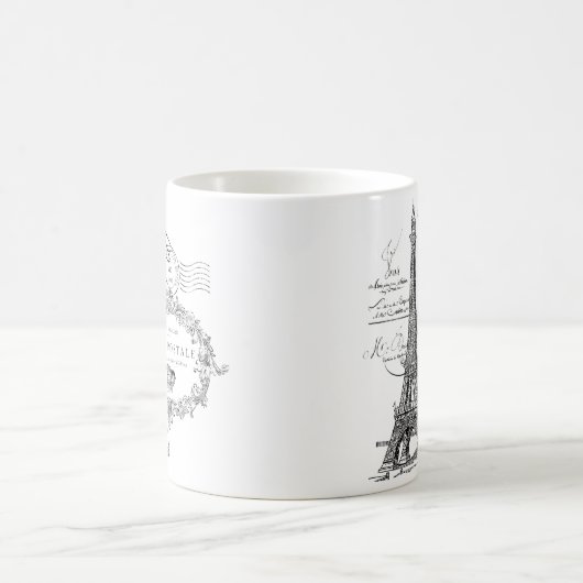 Eiffelturmcollage Kaffeetasse (Mittel)