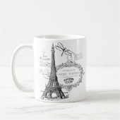 Eiffelturmcollage Kaffeetasse (Links)
