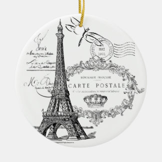 Eiffelturmcollage Keramikornament