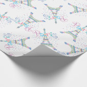 Eiffelturmconfetti-Packpapier Geschenkpapier (Ecke)