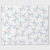 Eiffelturmconfetti-Packpapier Geschenkpapier (Flach)
