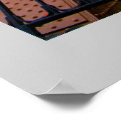 Eiffelturmdetails Poster (Ecke)