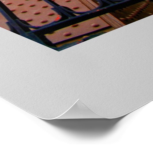 Eiffelturmdetails Poster (Ecke)