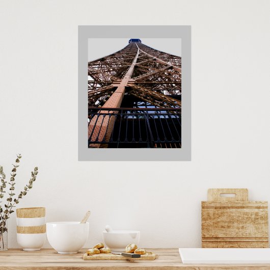 Eiffelturmdetails Poster (Küche)
