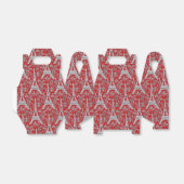 Eiffelturme und Blume Rot Geschenkschachtel (Ungefaltet)