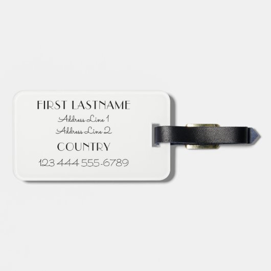 Eiffelturmgewohnheits-Gepäckanhänger Gepäckanhänger (Rückseite horizontal)