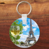 Eiffelturmglas Schlüsselanhänger (Rückseite)