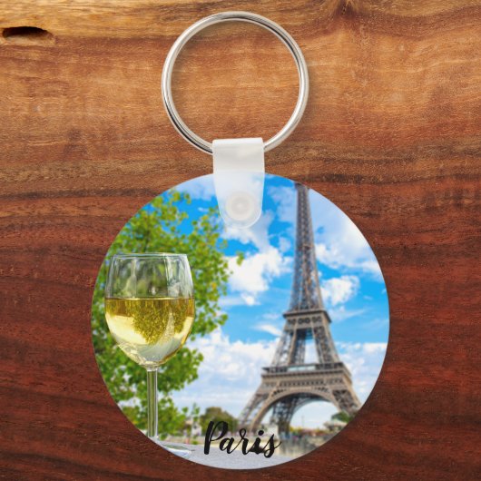Eiffelturmglas Schlüsselanhänger (Vorderseite)