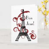 Eiffelturmkarte Karte (Gelbe Blume)