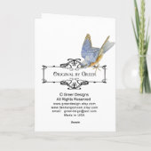 Eiffelturmkarten im Vintagen Stil Karte (Rückseite)