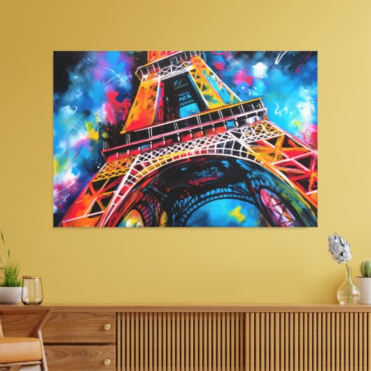 Eiffelturmmalerei Leinwanddruck (Insitu (Wohnzimmer))