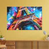 Eiffelturmmalerei Leinwanddruck (Insitu (Wohnzimmer))