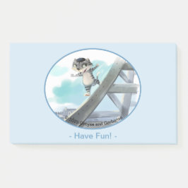 Eiffelturmnotizen 10" x 6" - Spaß Post-it Klebezettel