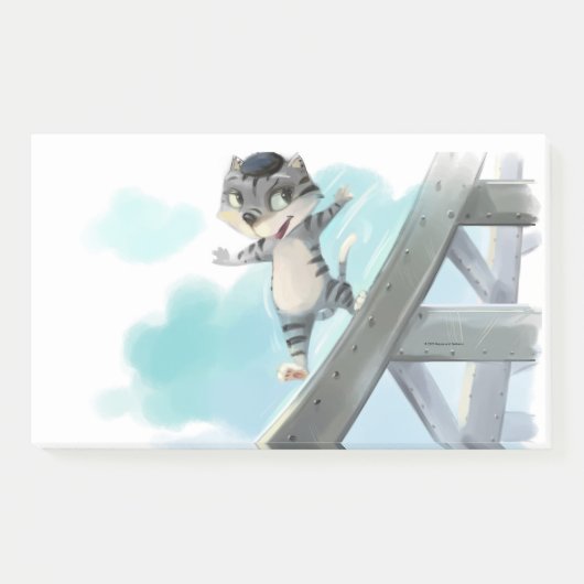 Eiffelturmnotizen 10 Zoll x 6 Zoll Post-it Klebezettel (Vorderseite)