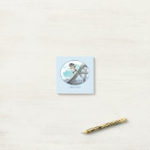 Eiffelturmnotizen 3" x 3" - Spaß Post-it Klebezettel (Auf Schreibtisch)