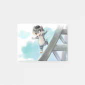 Eiffelturmnotizen 4" x 3" post-it klebezettel (Vorderseite)