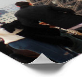 Eiffelturmpapier (Matte) Poster (Ecke)