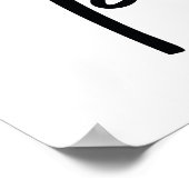 Eiffelturmparis ROMANTIC COUPLE Poster (Ecke)