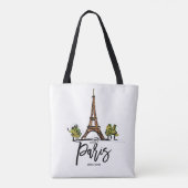 Eiffelturmparis Tasche (Rückseite)