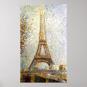 EiffelturmPointillism Georges Seurat Poster