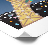 Eiffelturmposter Poster (Ecke)