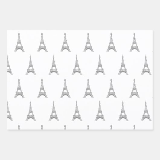 Eiffelturmumhüllungspapier Geschenkpapier Set (Vorderseite 2)