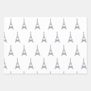 Eiffelturmumhüllungspapier Geschenkpapier Set