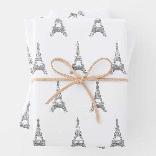 Eiffelturmumhüllungspapier Geschenkpapier Set (Beispiel)