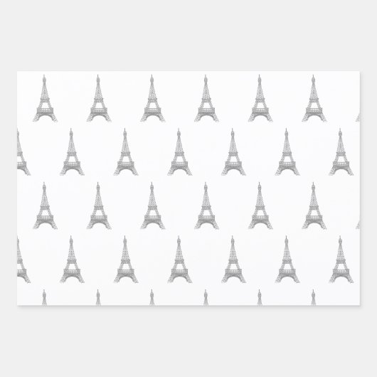 Eiffelturmumhüllungspapier Geschenkpapier Set (Vorderseite 3)