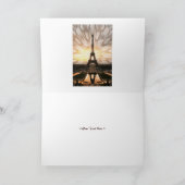 Eiffelturmvorlage Karte (Innenseite)