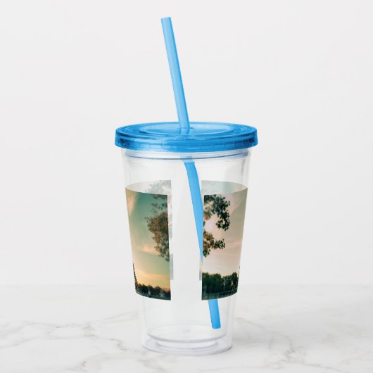 Eiffelturmwerfer Acryltrinkbecher (Links)