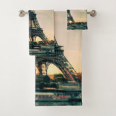 Eiffelturmwerfer Badhandtuch Set (Insitu)