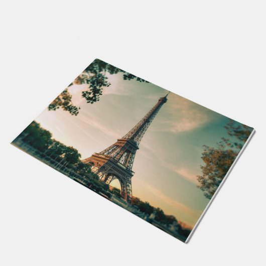 Eiffelturmwerfer Fußmatte (Schrägansicht)