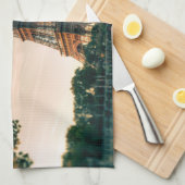 Eiffelturmwerfer Geschirrtuch (Viertel Falte)