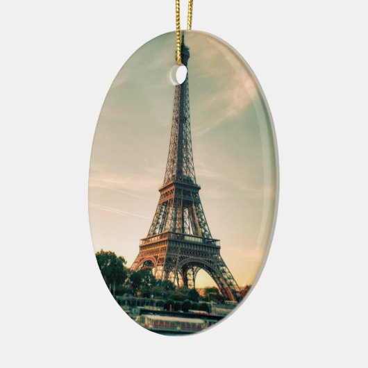 Eiffelturmwerfer Keramik Ornament (Links)