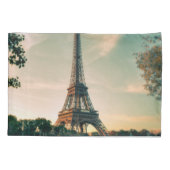 Eiffelturmwerfer Kissenbezug (Rückseite-Links)