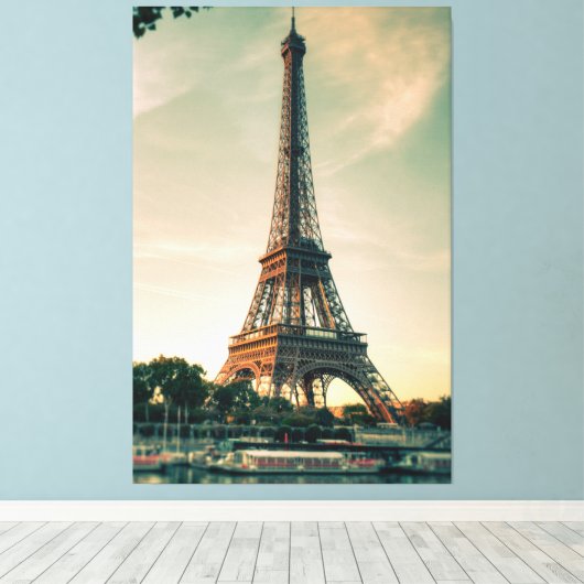 Eiffelturmwerfer Leinwanddruck (Insitu (Holzboden))