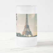 Eiffelturmwerfer Mattglas Bierglas (Mittel)