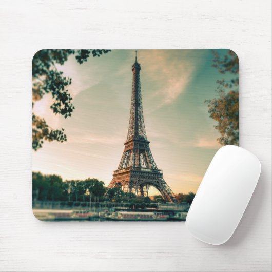 Eiffelturmwerfer Mousepad (Mit Mouse)