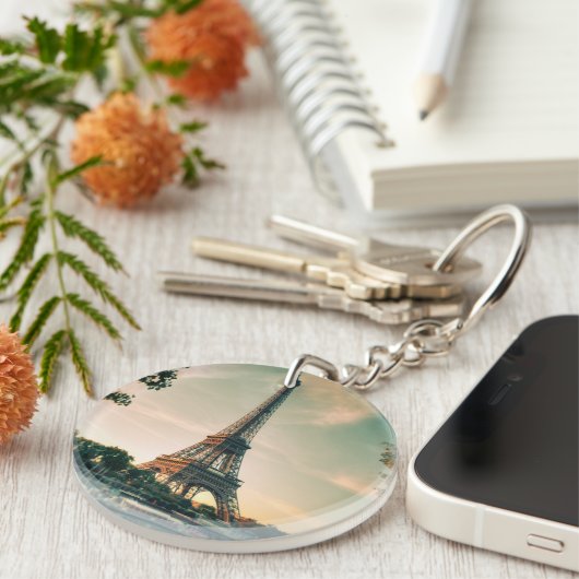 Eiffelturmwerfer Schlüsselanhänger (Vorderseite rechts)