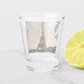 Eiffelturmwerfer Schnapsglas (Rückseite)