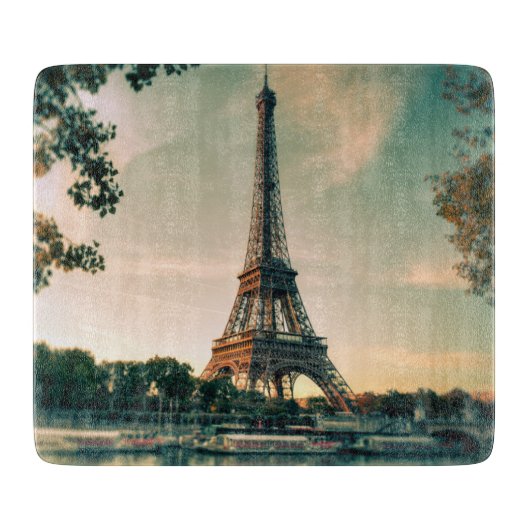 Eiffelturmwerfer Schneidebrett (Vorderseite)