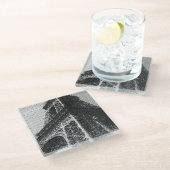 eifffarbener Untersetzer (Schrägansicht)