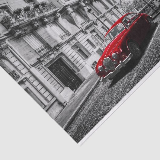 Eiffle Turm-Schwarzes, Weiß und Rot Seidenpapier (Ausschnitt)