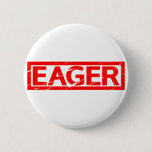 eifrige Briefmarke Button