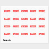 eifrige Briefmarke Runder Aufkleber (Blatt)